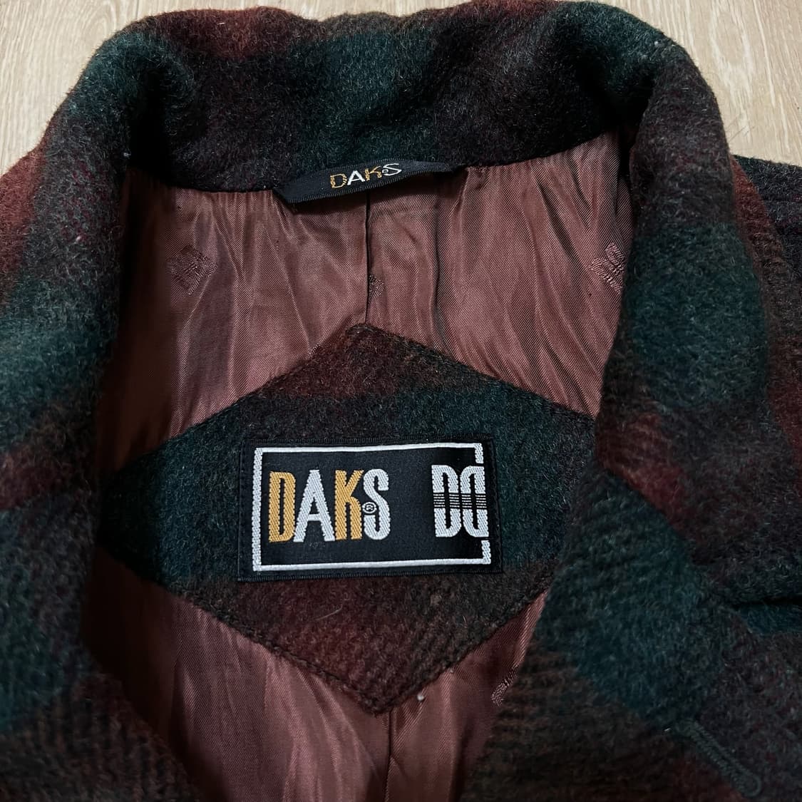 닥스 남성 클래식 타탄체크 모직 자켓 XL/105  상품이미지4