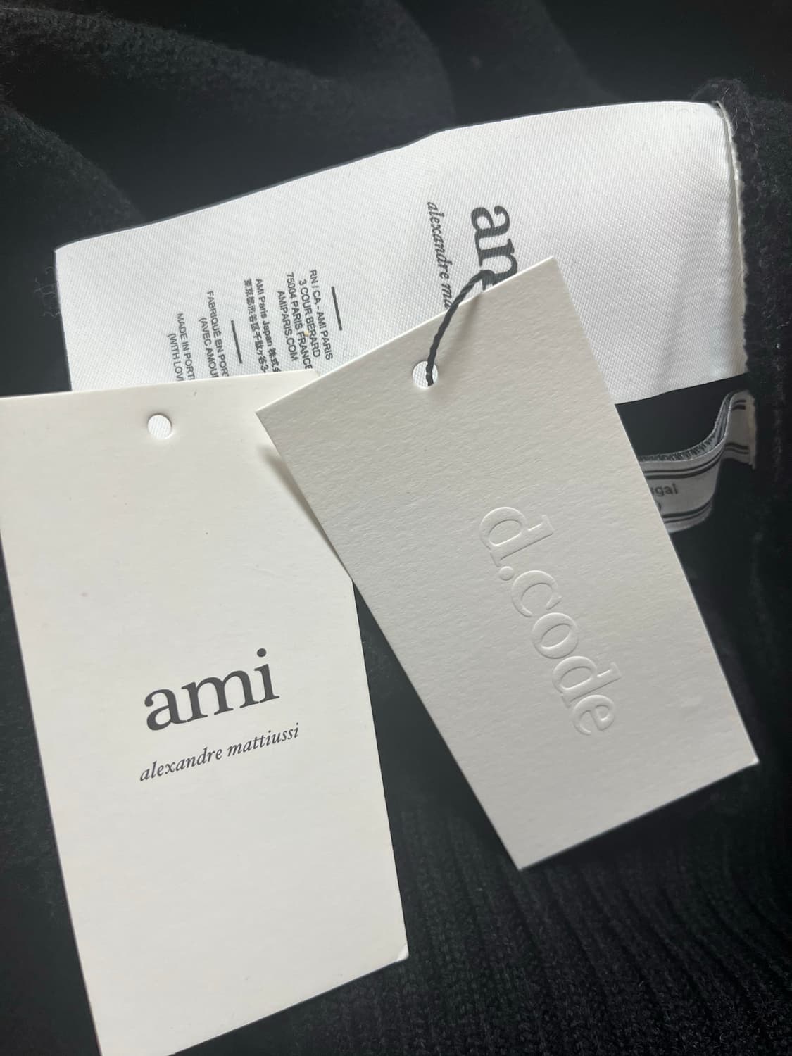 아미 인타르시아 버진울100% 초판 하트로고 니트 상품이미지5