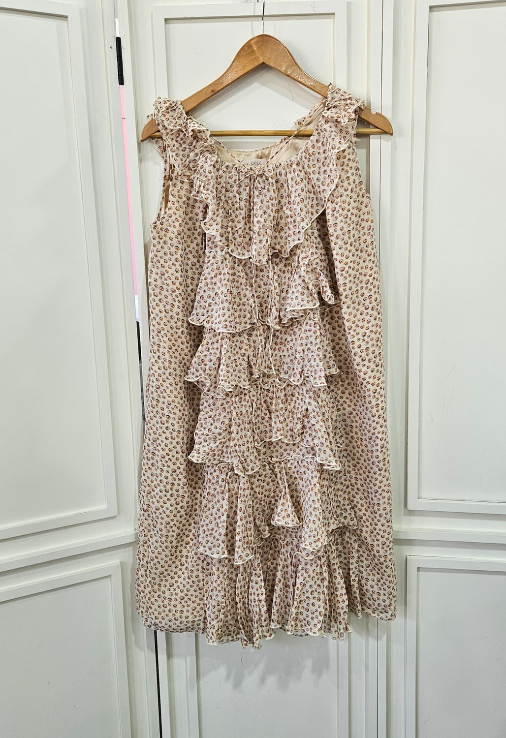 DICE KAYEK실크 프릴 원피스 상품이미지1