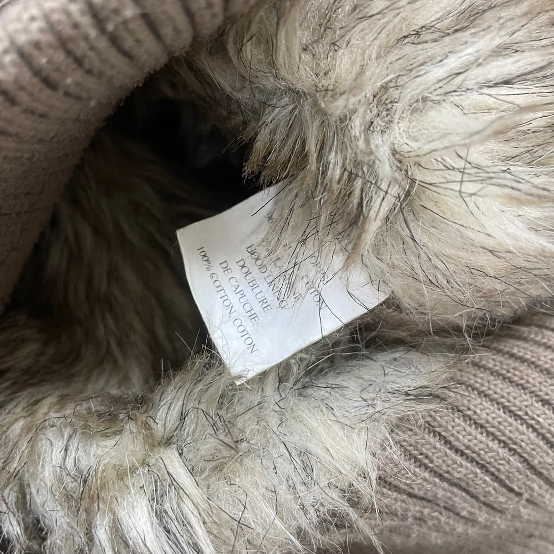 아베크롬비 울프죠 퍼 후드집업 베이지 브라운 상품이미지5