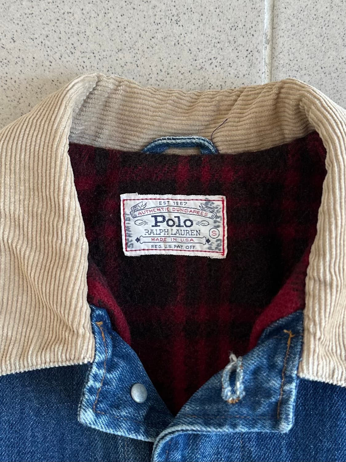 80s 빈티지 폴로 덩가리 자켓 S 상품이미지7