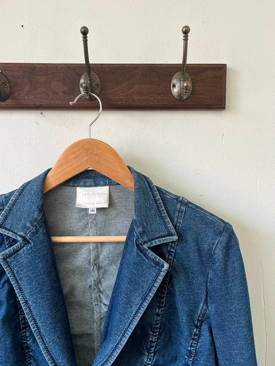 EMMAJAMES 셔링 크롭 데님 자켓 상품이미지2