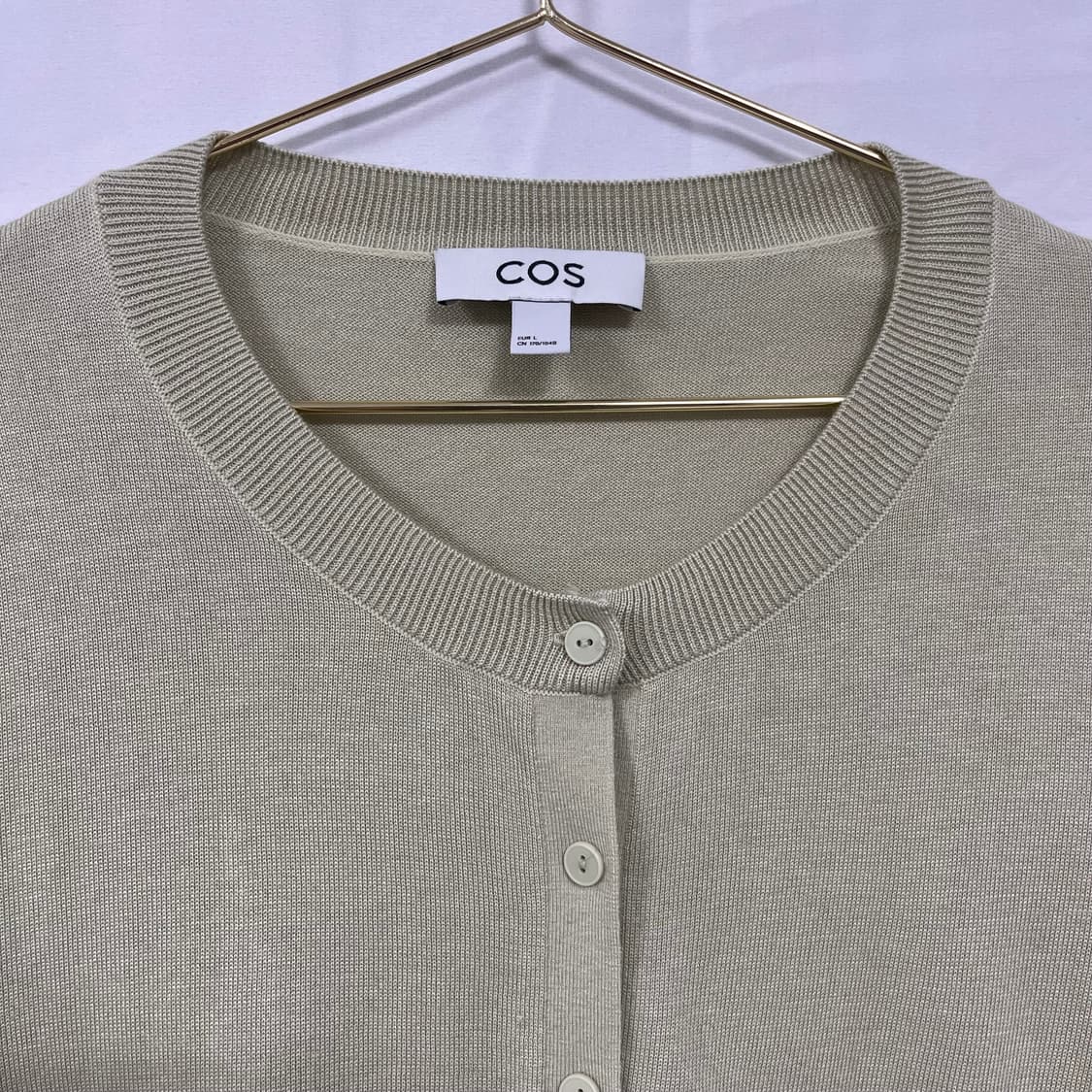 코스(COS) 메리노 울 블렌드 반팔 가디건 상품이미지4
