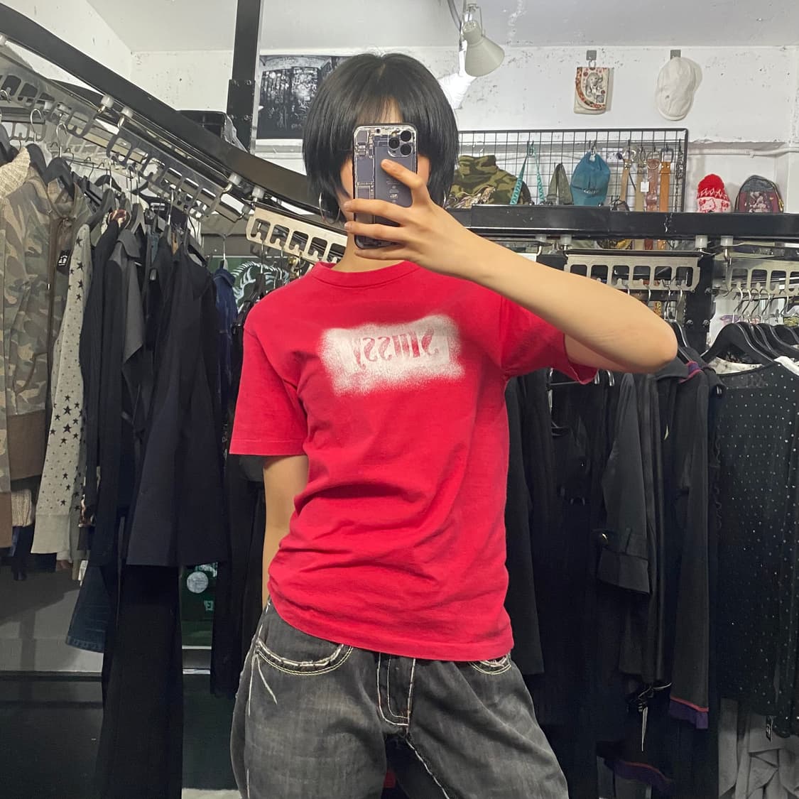 Stussy 스프레이 로고 반팔티셔츠 상품이미지6