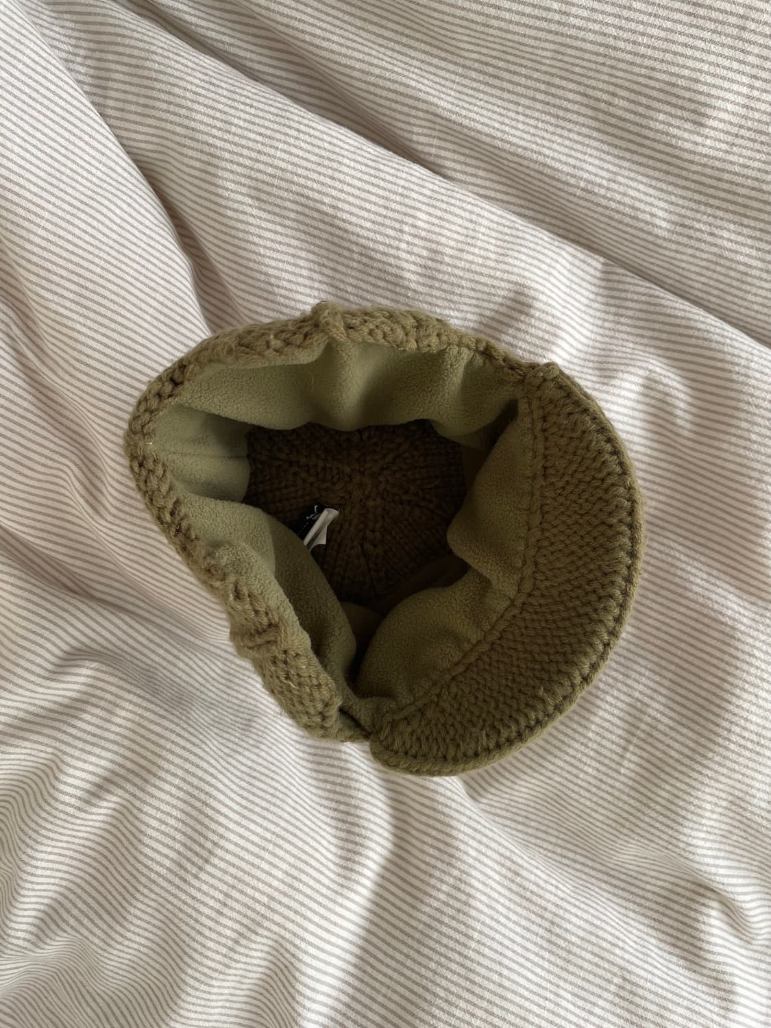 오클리 이어플랩 니트모자 카키색 상품이미지5