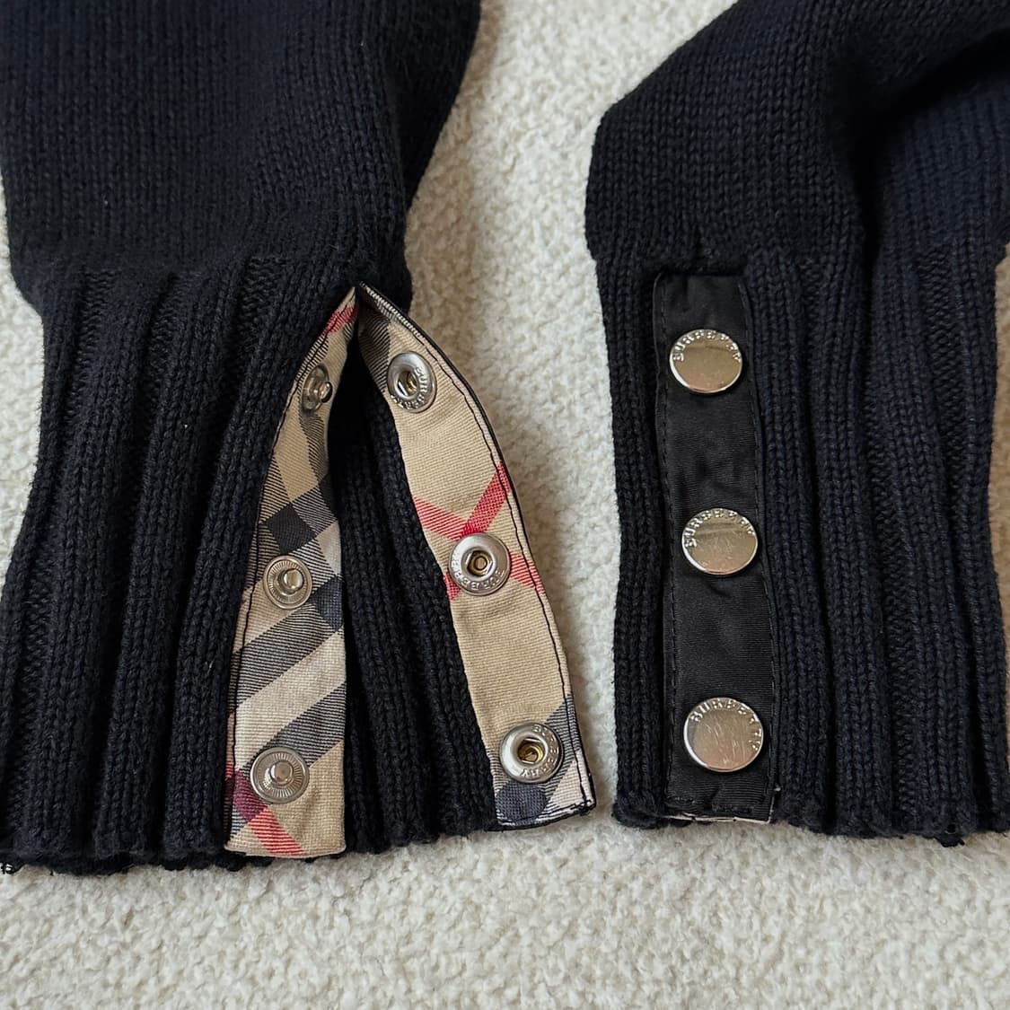 [L] 버버리 히든 노바체크 니트 상품이미지5