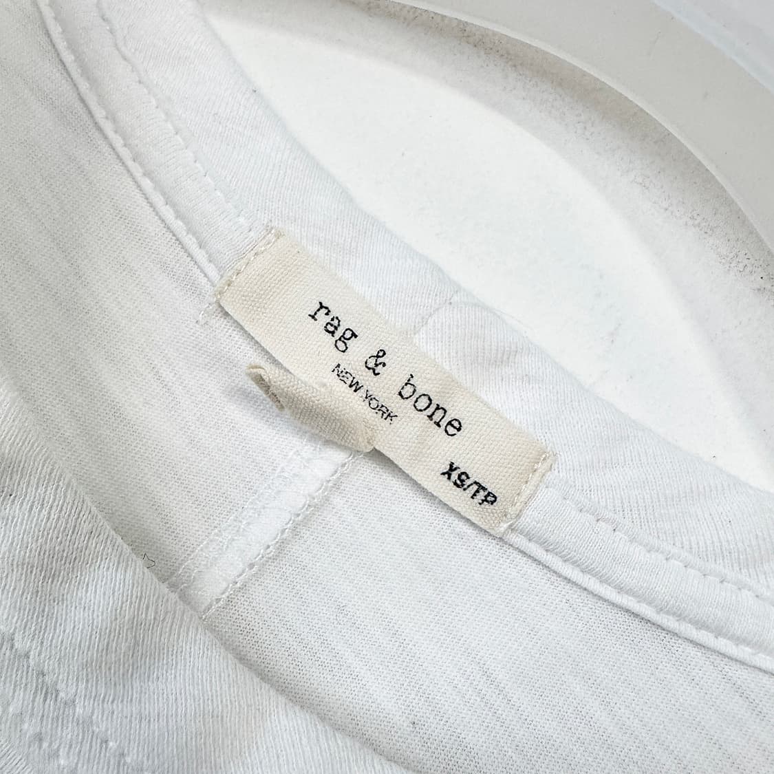 랙앤본 피마 코튼 화이트 티셔츠 상품이미지4