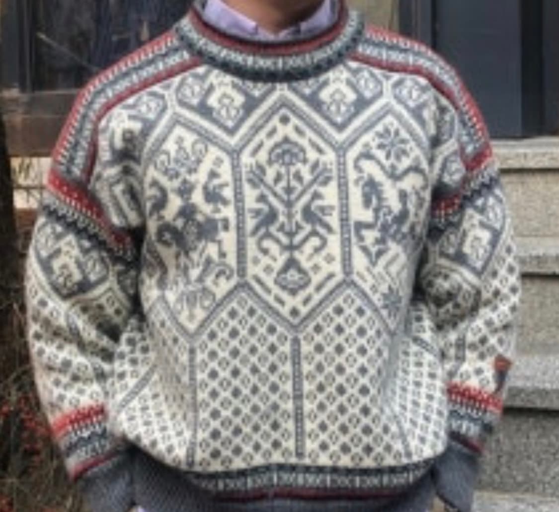 Dale of Norway 노르딕 패턴 울 니트 (M) 상품이미지7