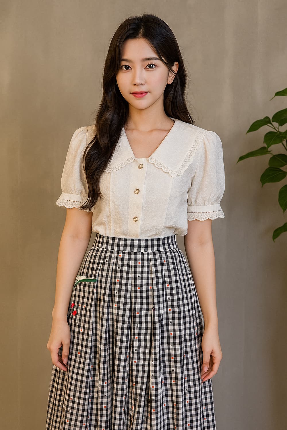 유럽 빈티지 롱 치마 상품이미지1
