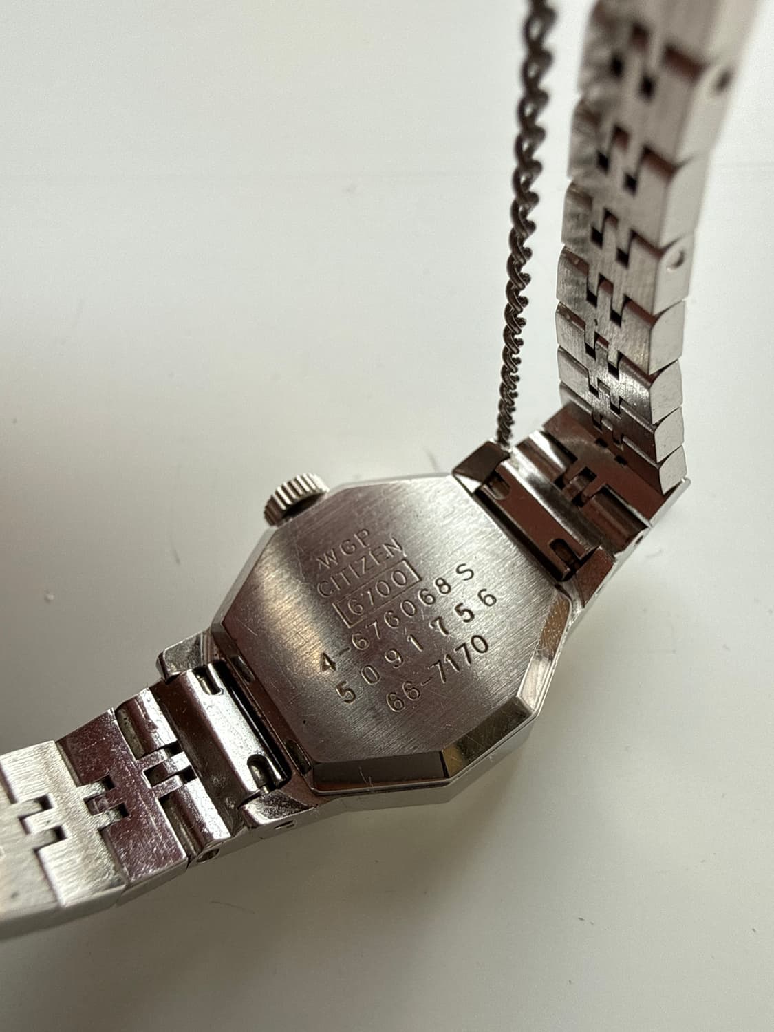 70s Citizen 빈티지 시티즌 수동 와인딩 육각 메탈시계 상품이미지6