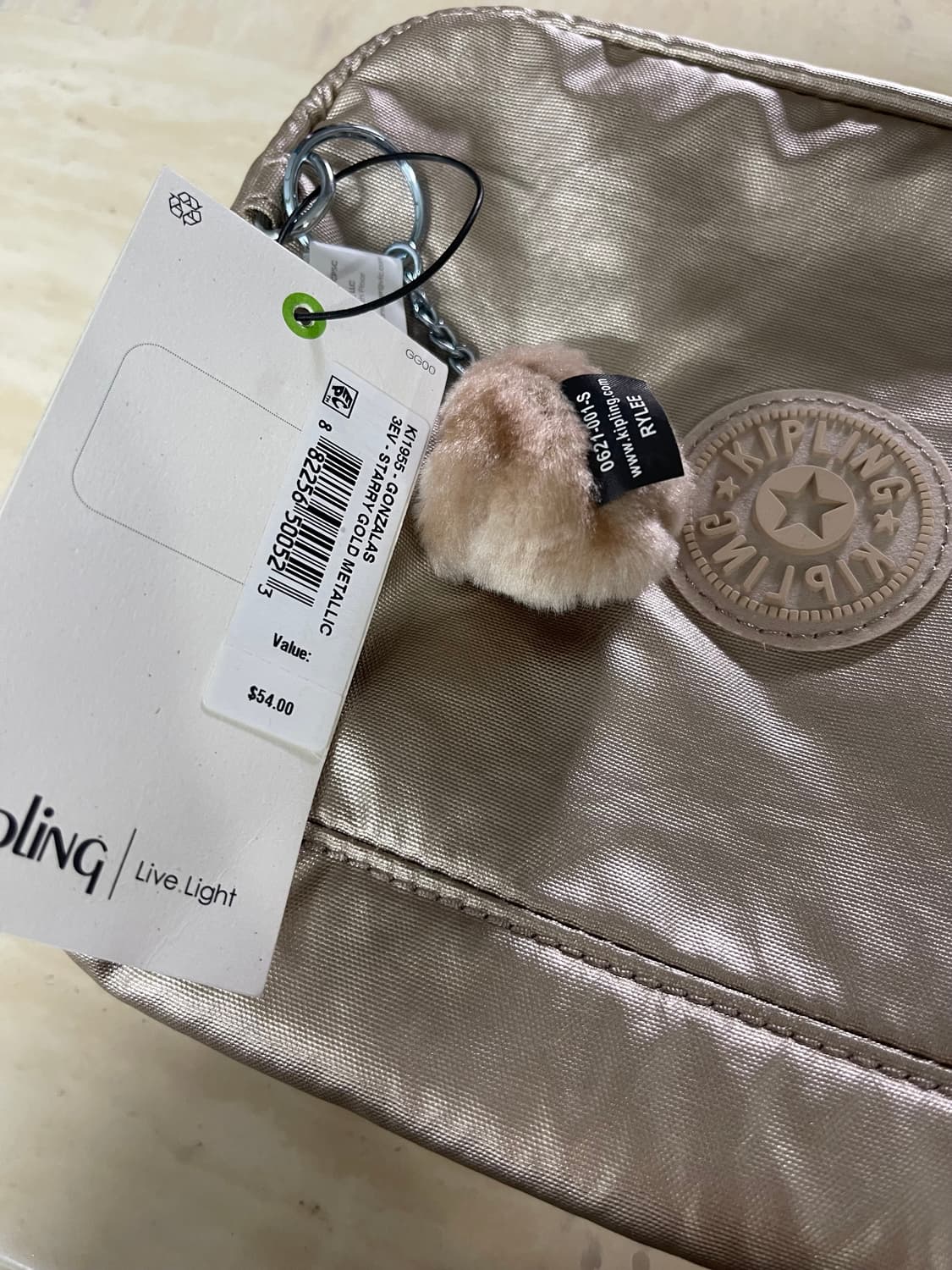 키플링 정품 파우치 메탈릭 골드 상품이미지2