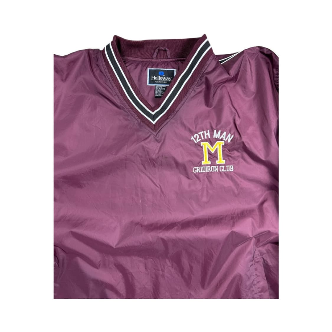 XXL) 할로웨이 버건디 스포츠 브이넥 풀오버 TM-031 상품이미지4