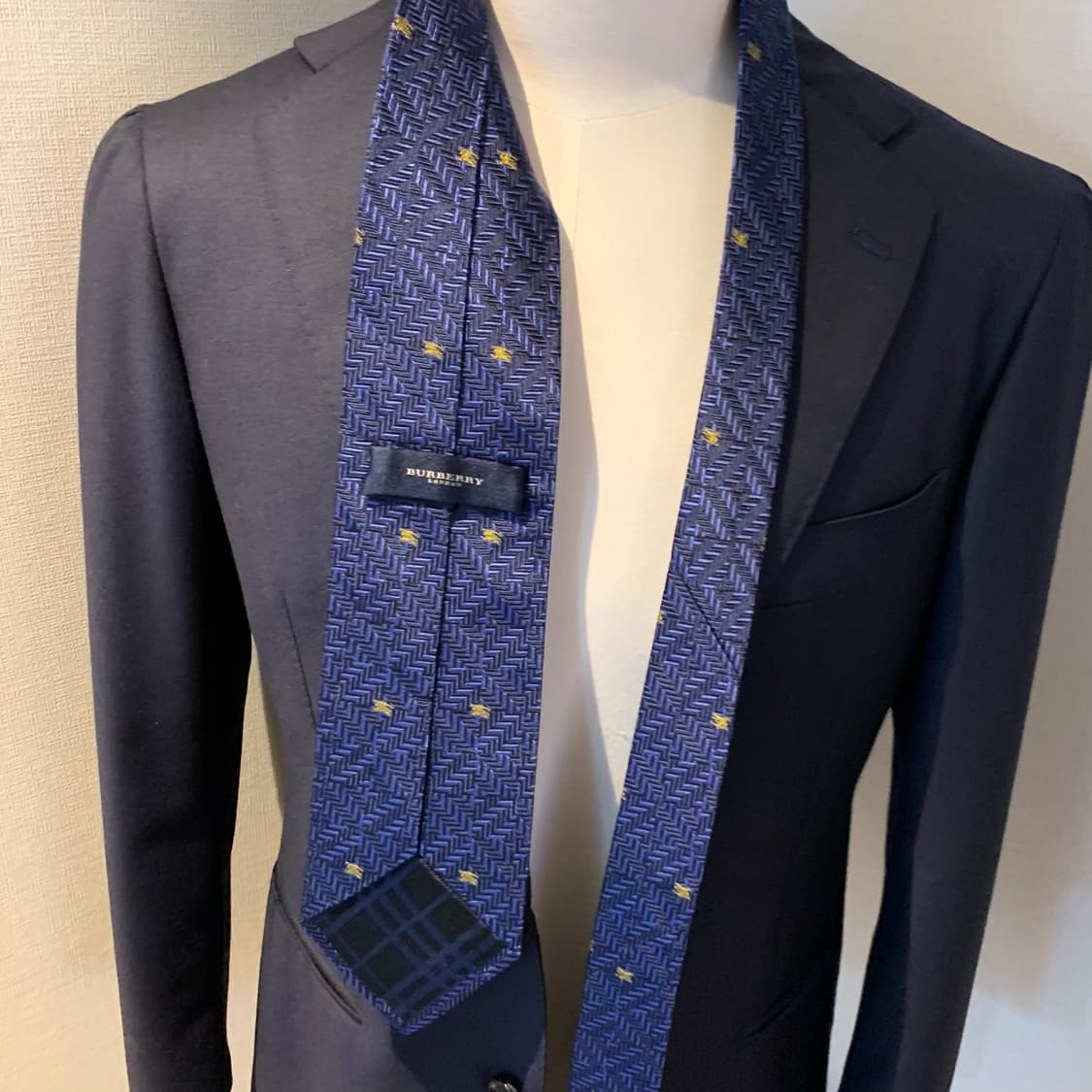 버버리(BURBERRY) 모노그램 명품넥타이 기하학적패턴 S등급 상품이미지2