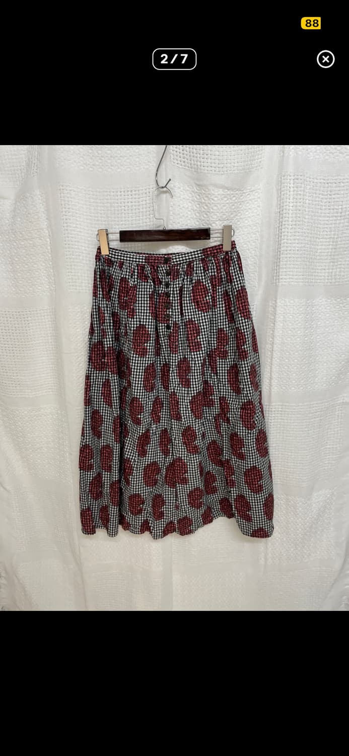 캐피탈 kapital 버튼 롱스커트 상품이미지2