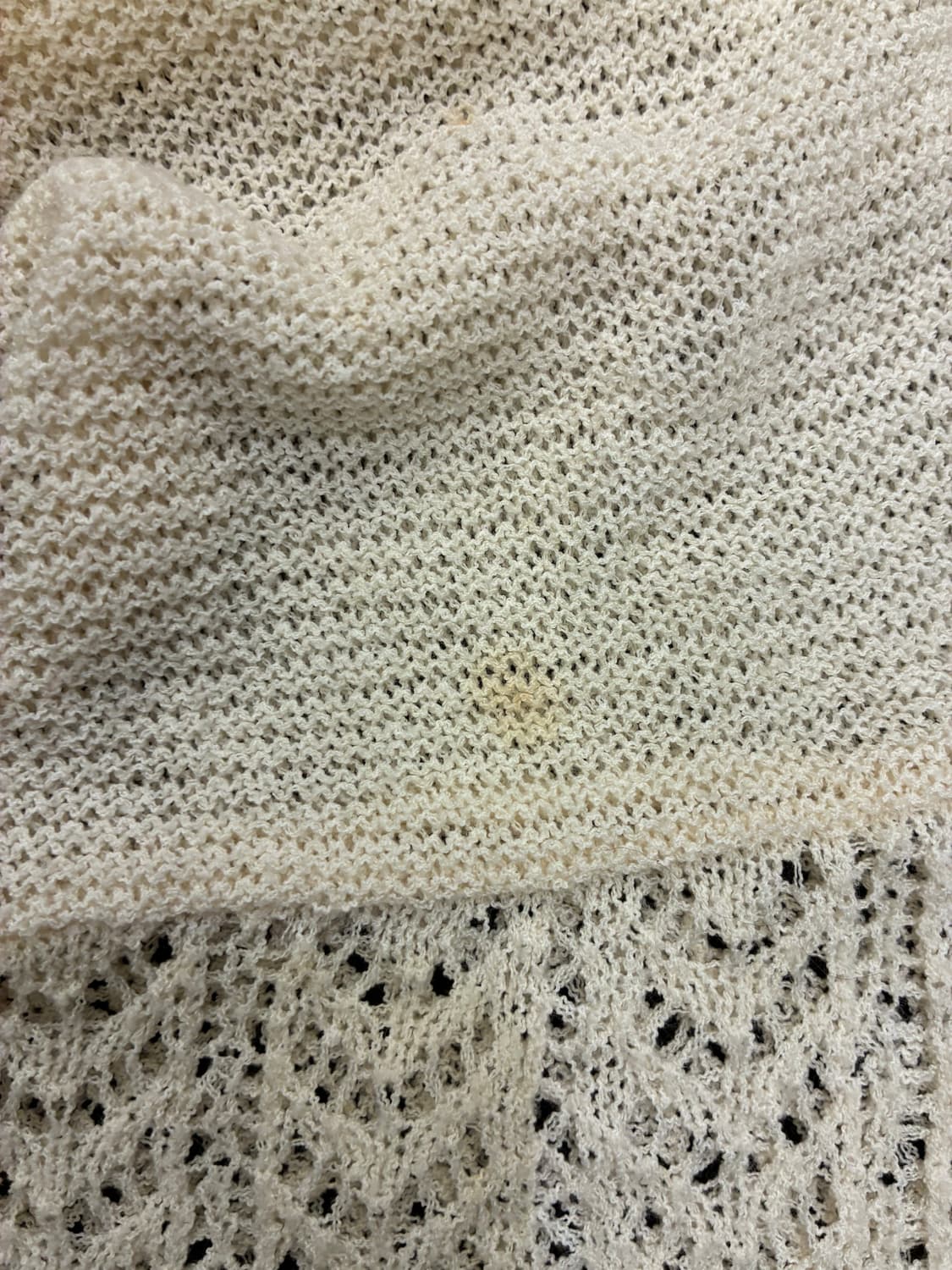 OS)Japanese vintage 여성 펀칭 디테일 니트 가디건(이염) 상품이미지5