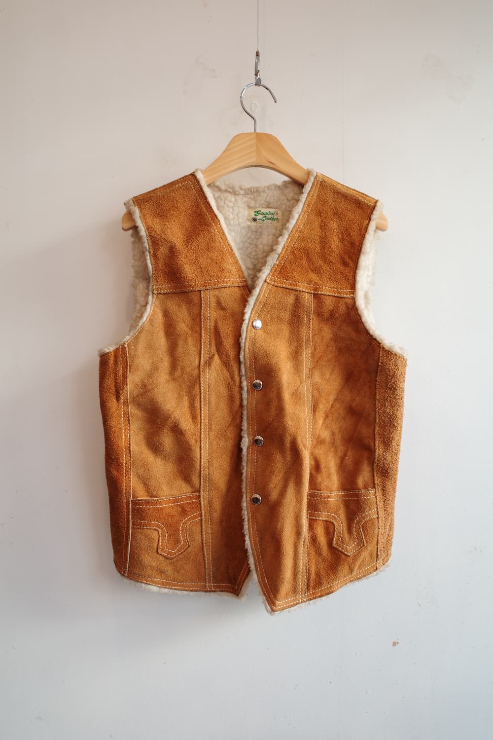 Genuine Leather 리얼 스웨이드 웨스턴 베스트 상품이미지1