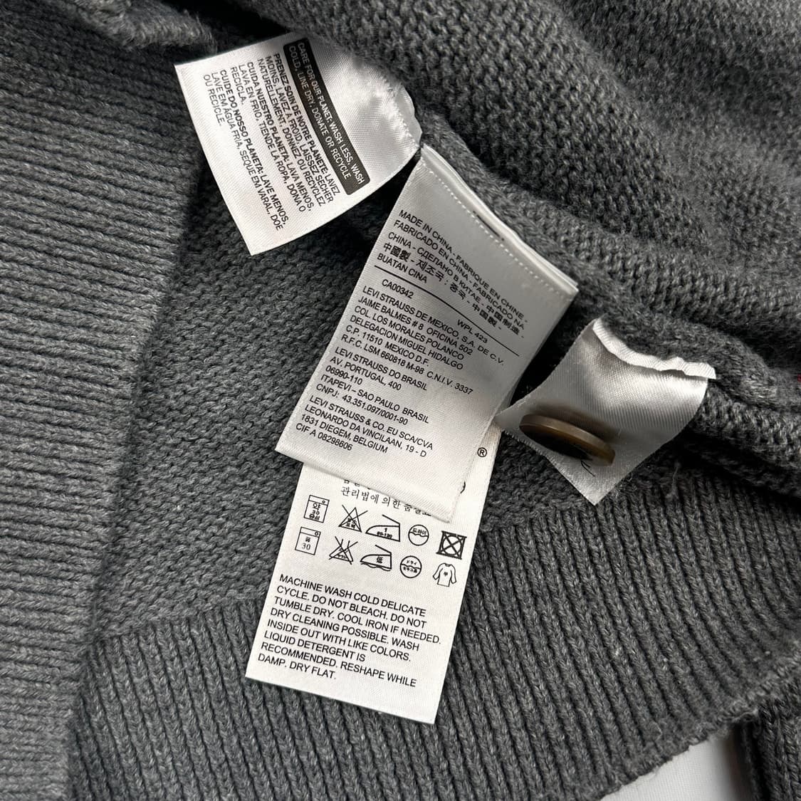 리바이스 노르딕 패턴 니트 가디건 상품이미지4