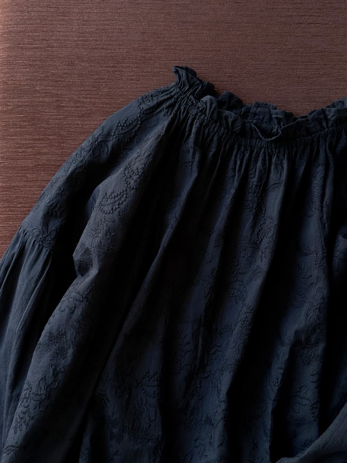 Wide silhouette High gauge cotton blouse 상품이미지3