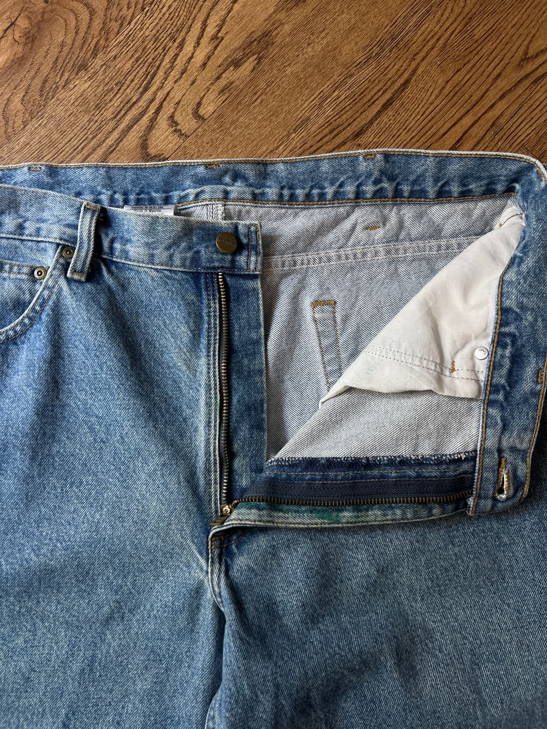 [38]칼하트 USA 미디엄블루 워크 데님 팬츠 상품이미지3