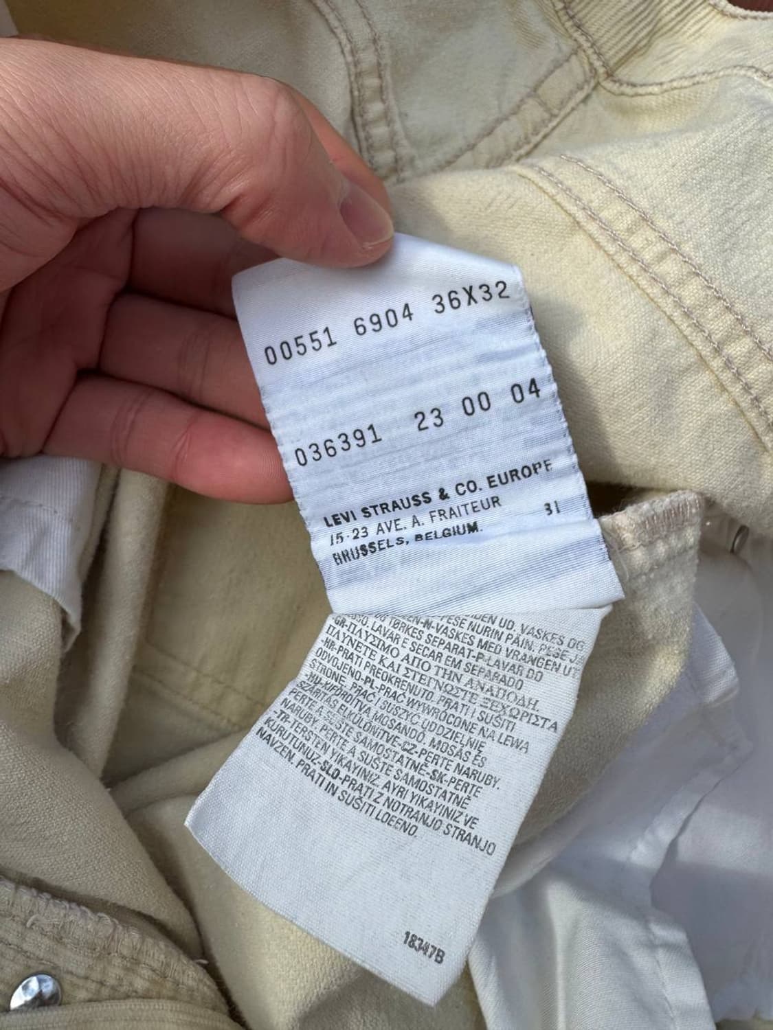 Levis 551 corduroy pants (34-35) 상품이미지6