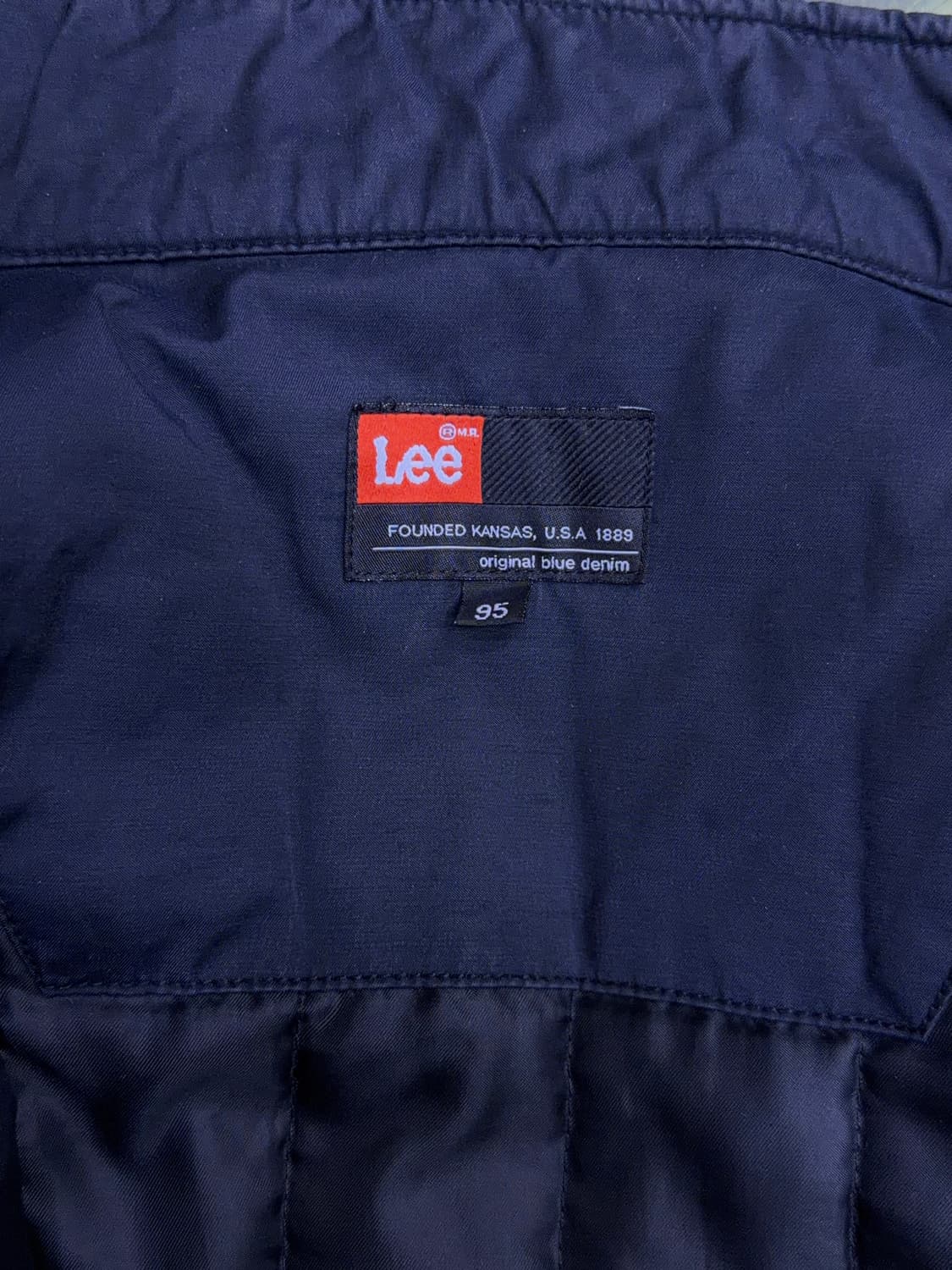 Lee 유니온 빈티지 2레이어 싱글 블루종 자켓 네이비 95 상품이미지10