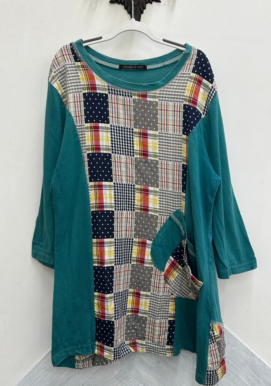 🍏하구미의 패치워크 러블리 작업실 코디세트🍏 머플러 7부티 롱스커트 상품이미지3