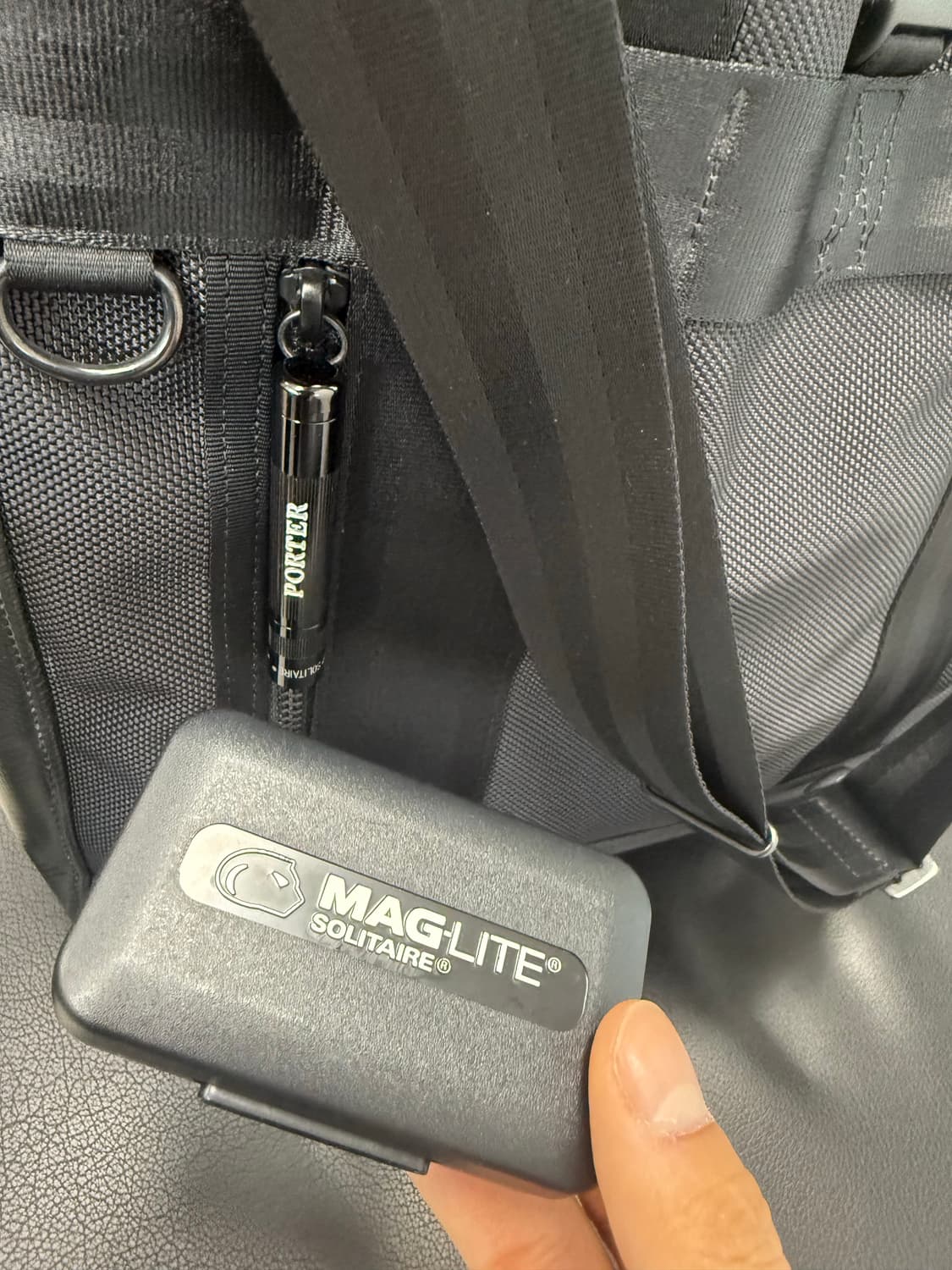 포터 히트 투웨이 블랙 토트백 상품이미지4