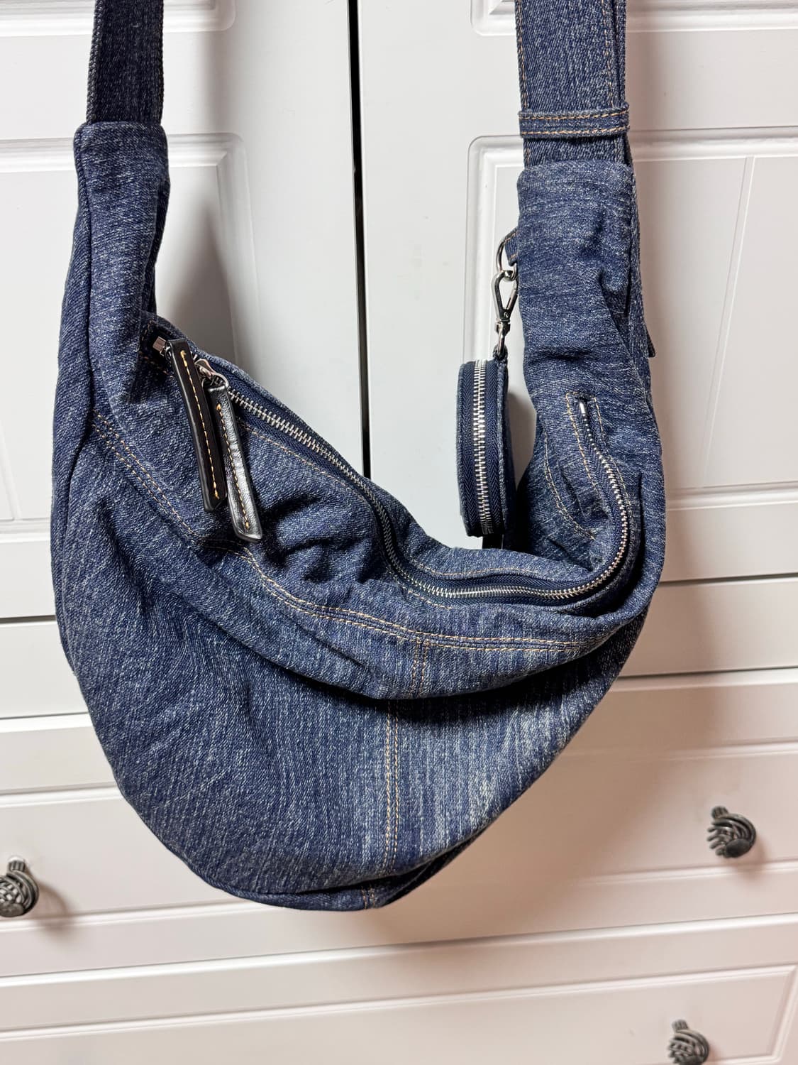 밈더워드로브 몬타 데님 메신저백 상품이미지4