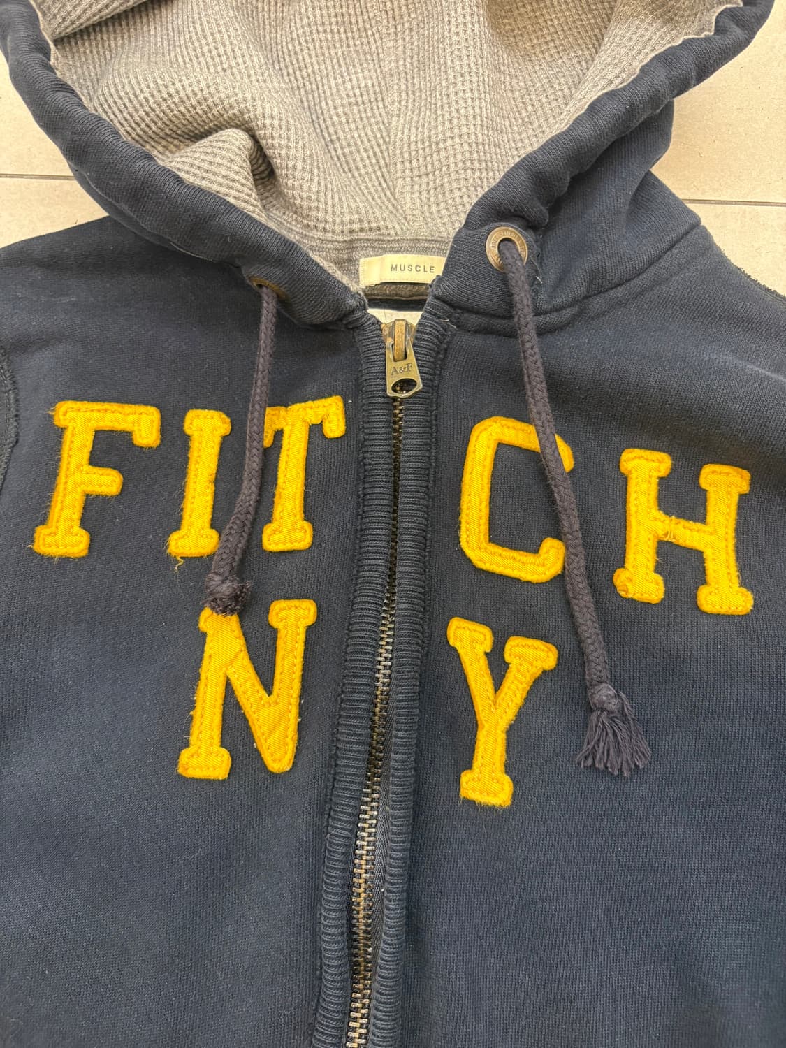 아베크롬비 딥네이비 NY 후드집업 상품이미지6