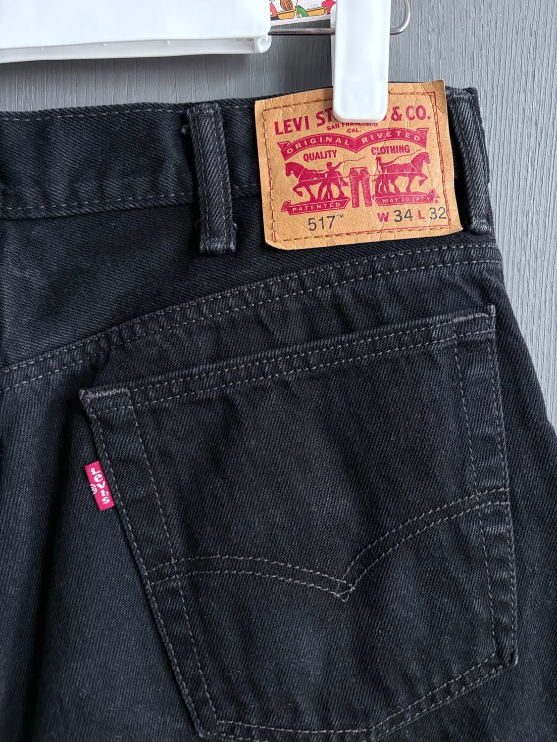 (34x32) 리바이스 517 블랙진 상품이미지4