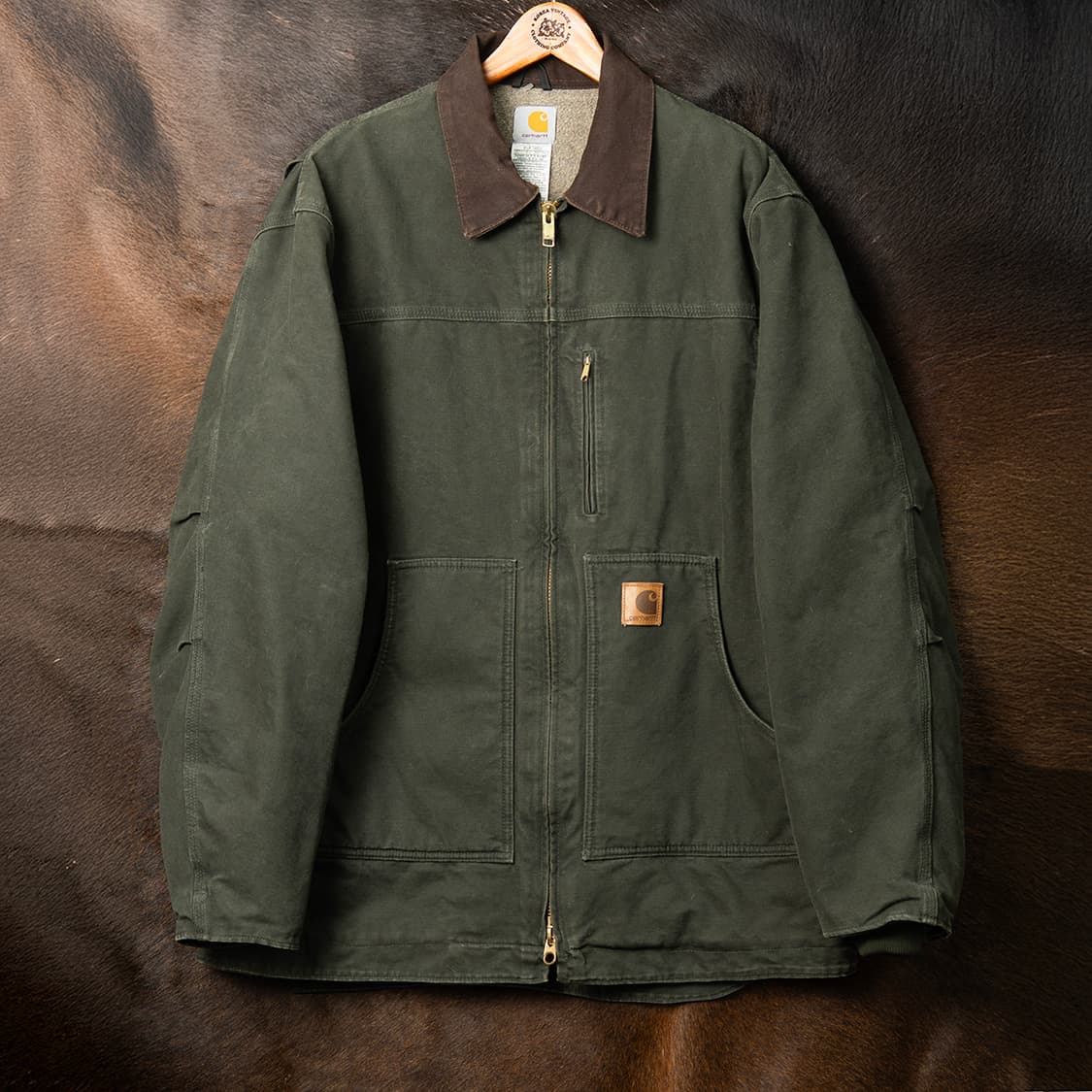 [120] 00s 칼하트 C61 쉐르파 라이닝 샌드스톤 릿지 코트  상품이미지1