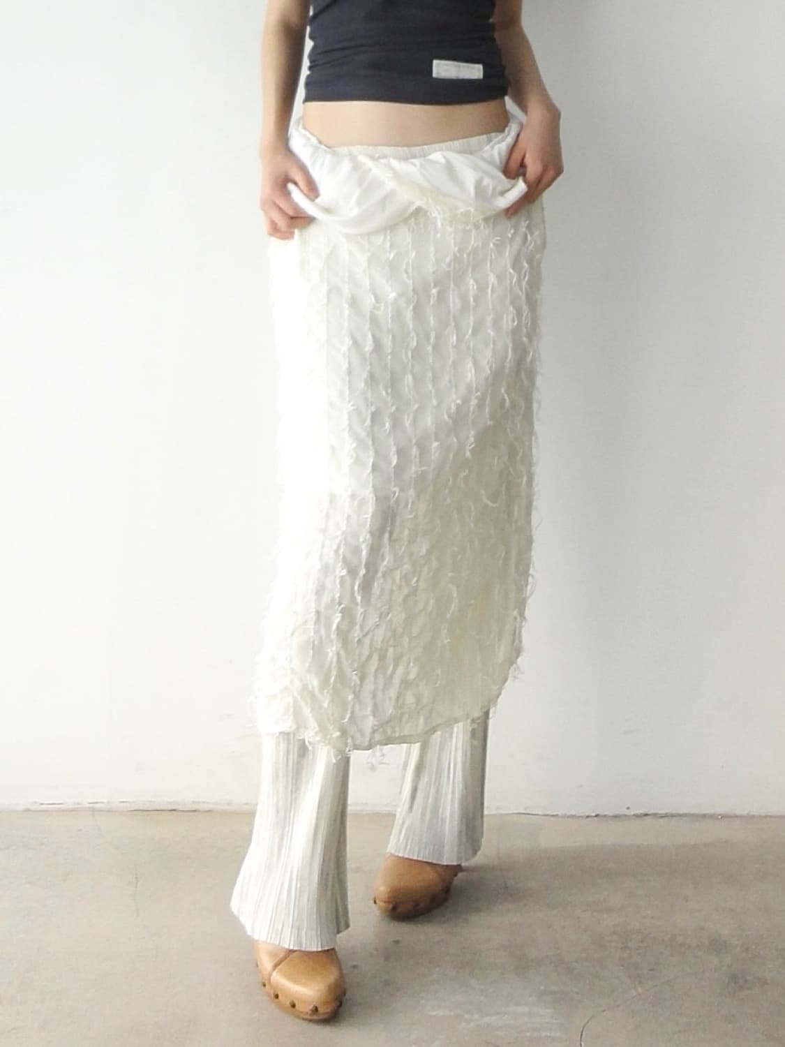 Pleats utility pants / ivory 상품이미지5