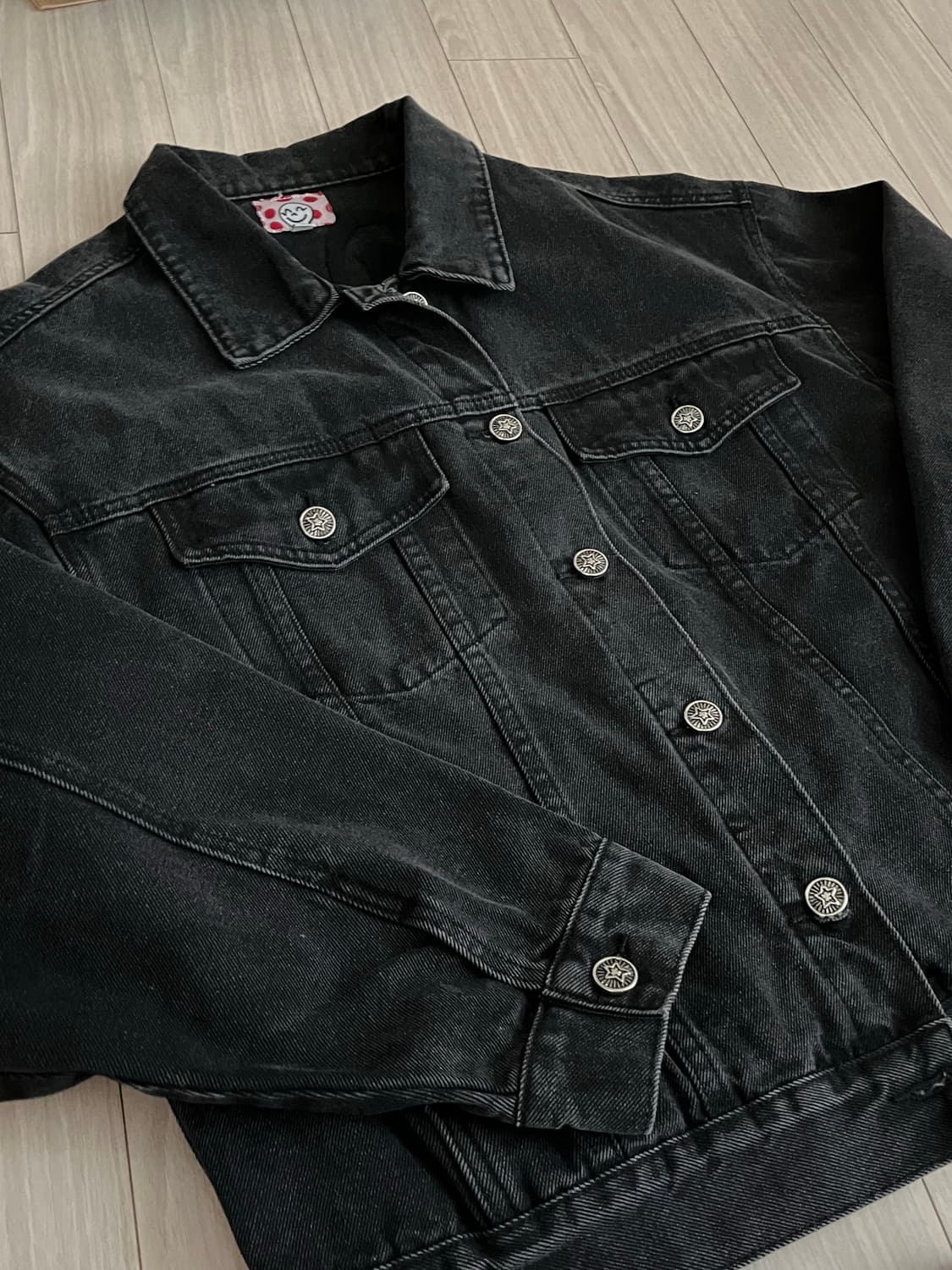 스타팀 블랙데님 자켓 S 사이즈 상품이미지2