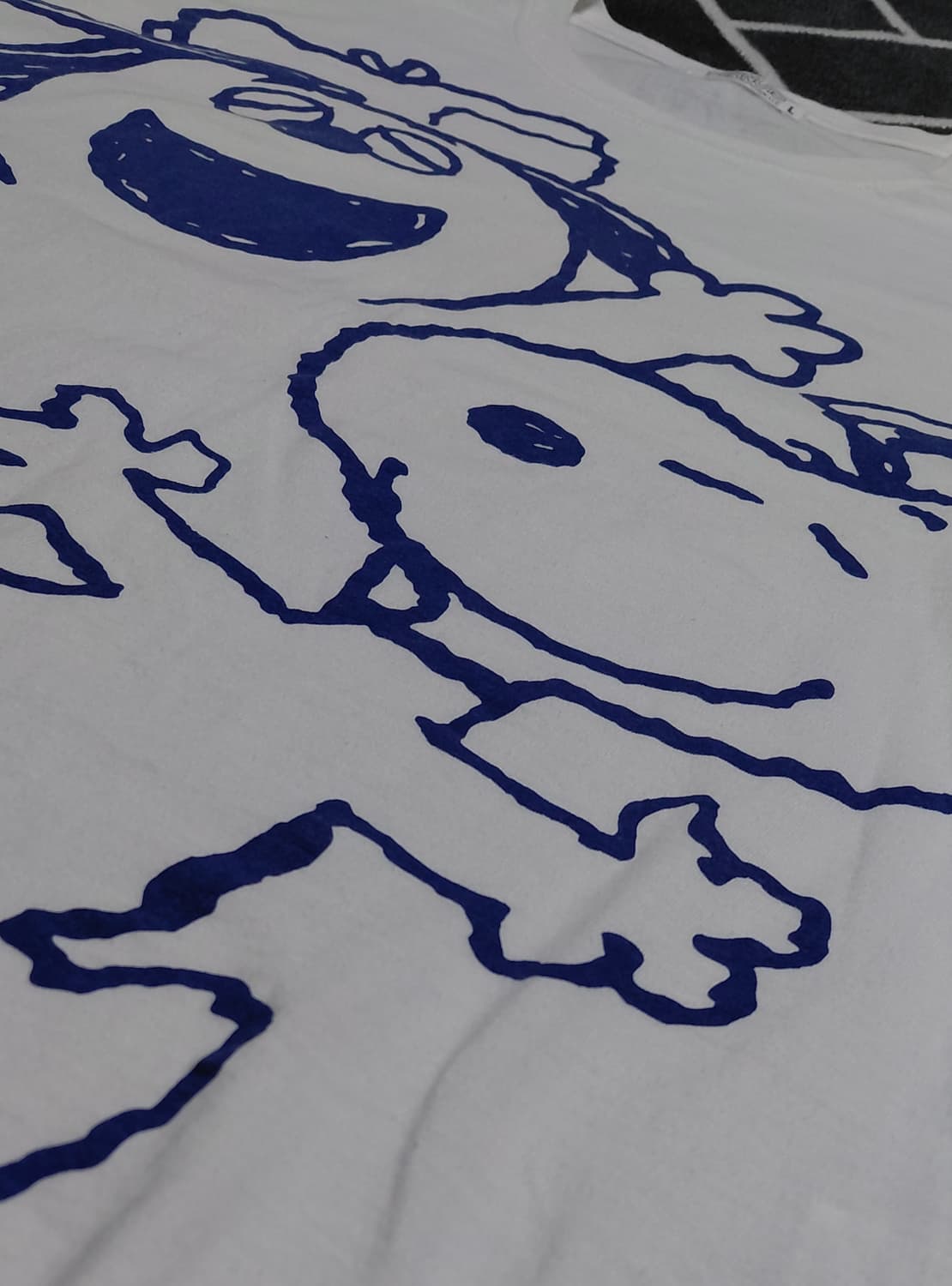 [정품] 스누피&올라프 빅 프린트 화이트 티셔츠 (L사이즈) 상품이미지10