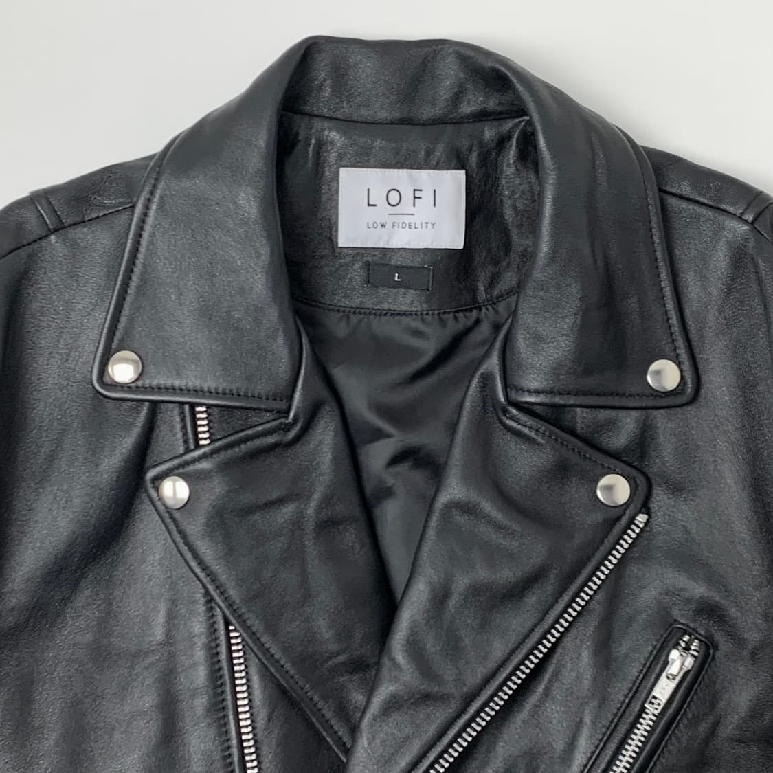 [L/정품] 로파이 양가죽 레더 라이더 자켓 상품이미지2