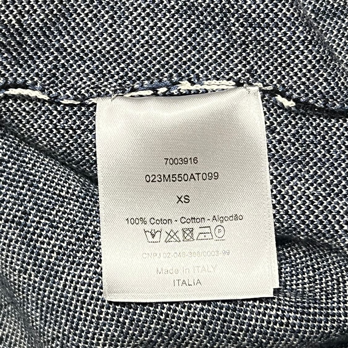 XS 디올 오블리크 오버 코튼 셔츠 상품이미지5