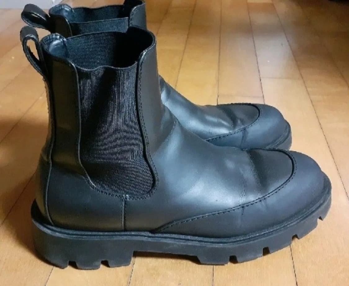 자라 ZARA 첼시부츠 블랙 레더 워커 43 275 상품이미지2