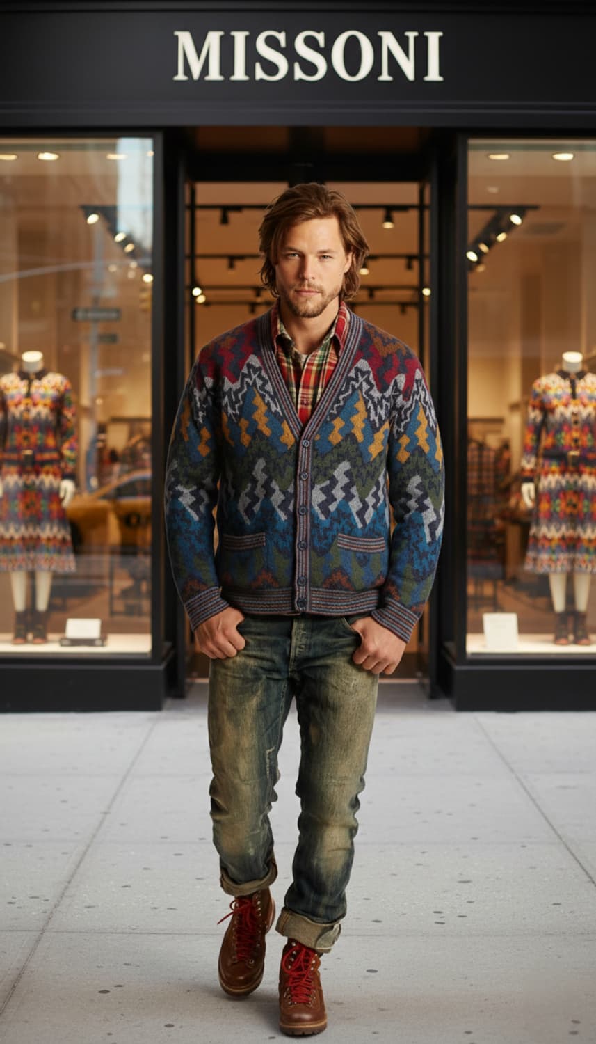 105.미소니 에스닉 가디건 상품이미지1