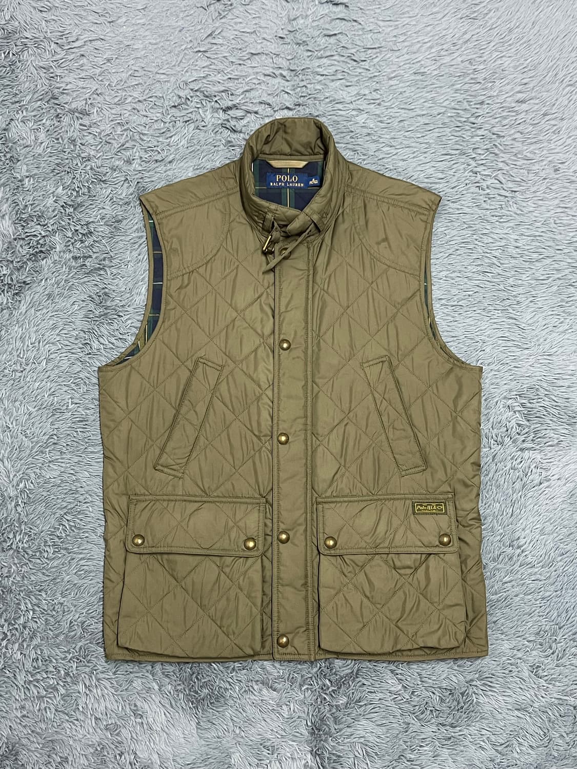 폴로랄프로렌 신형 퀄팅 카키 베스트 상품이미지1