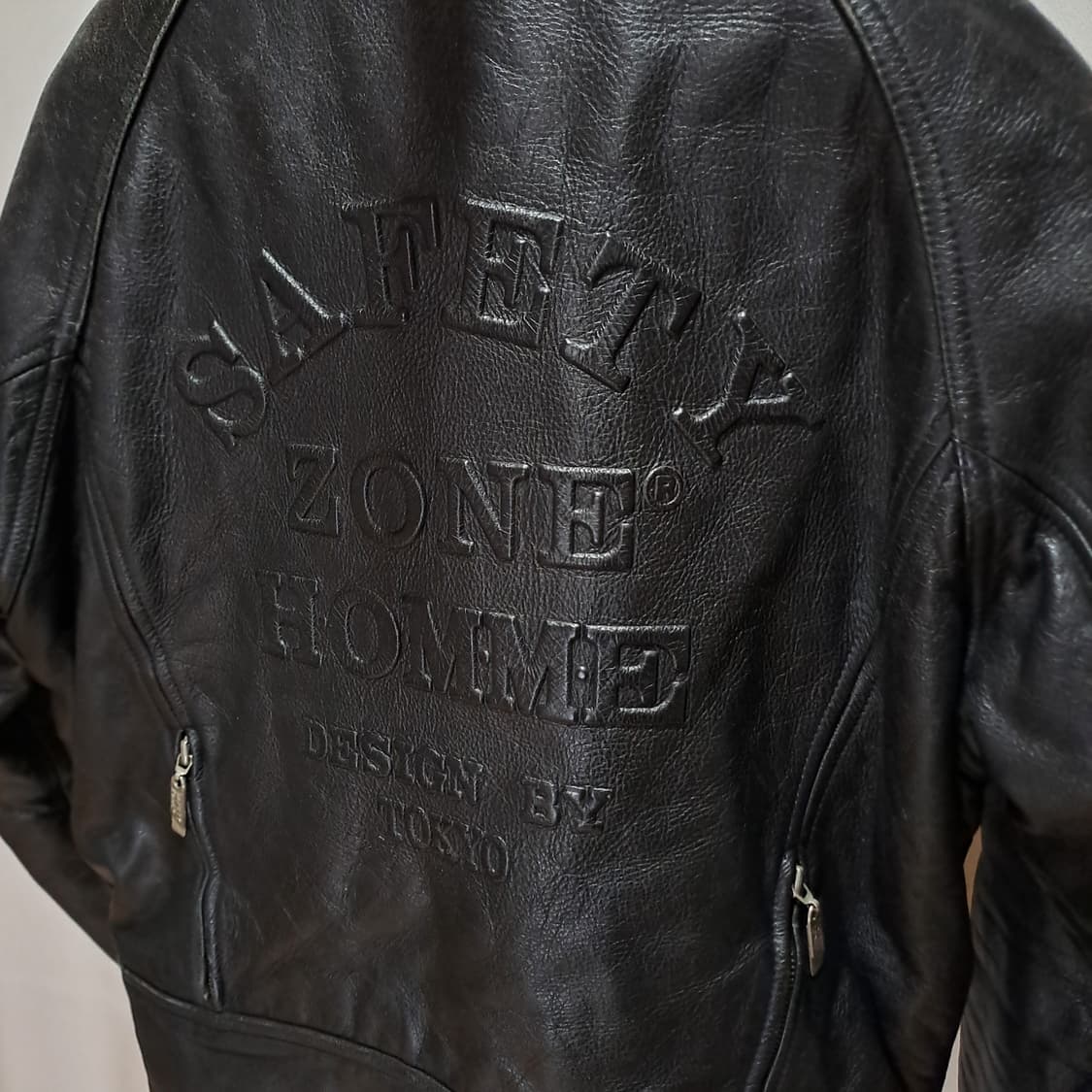 (택포) 90's 안전지대 파이어맨 가죽자켓 XL 상품이미지5