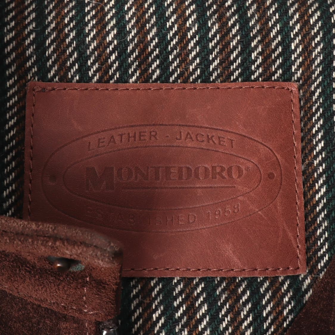 몬테도로 브라운 스웨이드 싱글 레더 자켓 상품이미지8