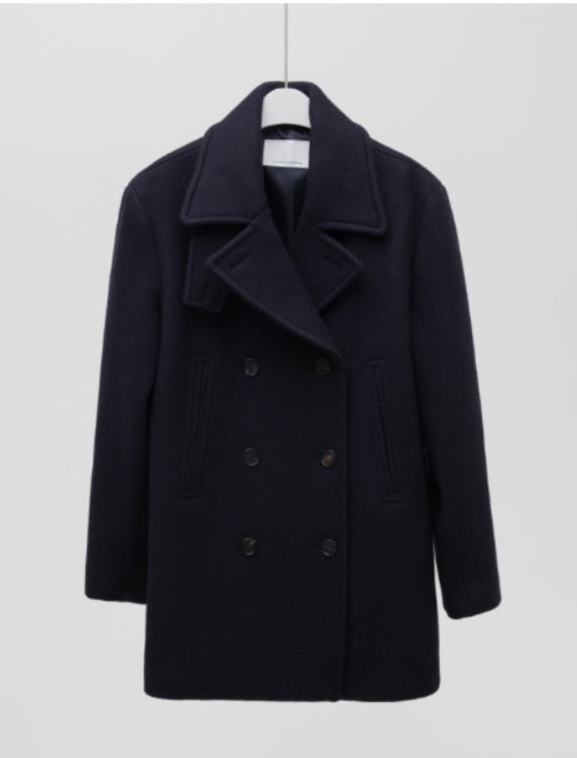 언더스탠딩 울 피코트 네이비 (울 90) 상품이미지6
