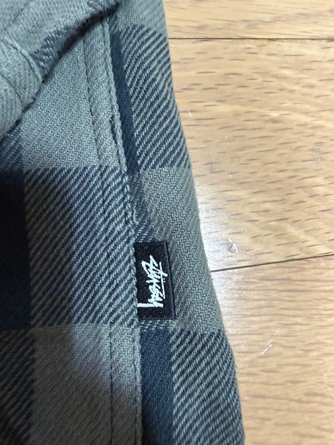[XXL] stussy 스투시 롱슬리브 셔츠 블랙 그레이 상품이미지4