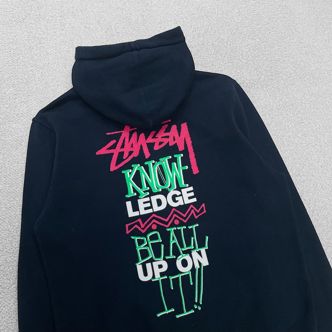 스투시 Stussy up on it 그래픽 후드집업 네이비 상품이미지3