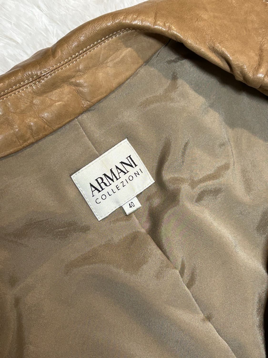 Armani Collezioni fringe lambskin jacket 상품이미지7