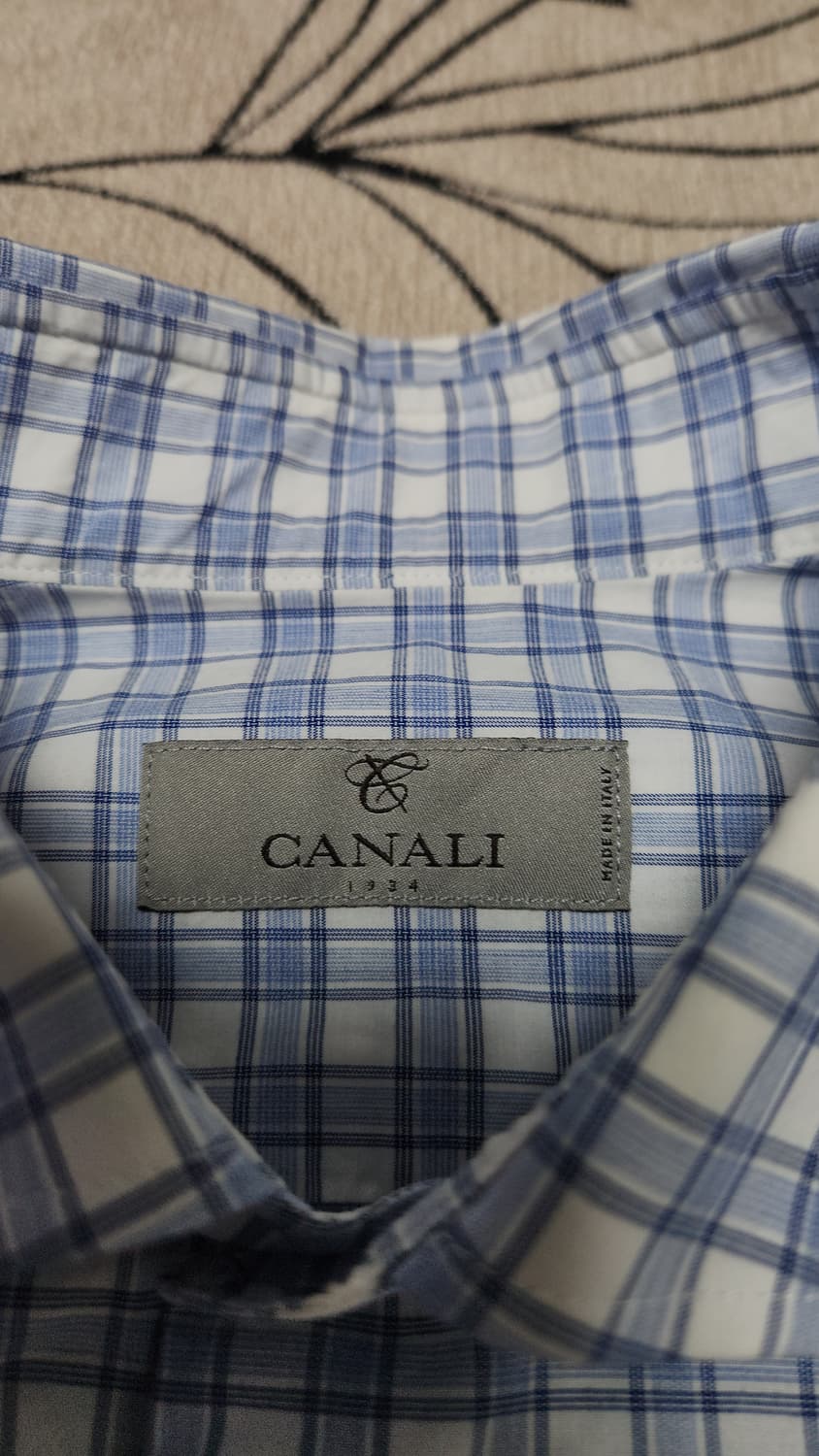Canali 남성 체크 셔츠105 상품이미지2