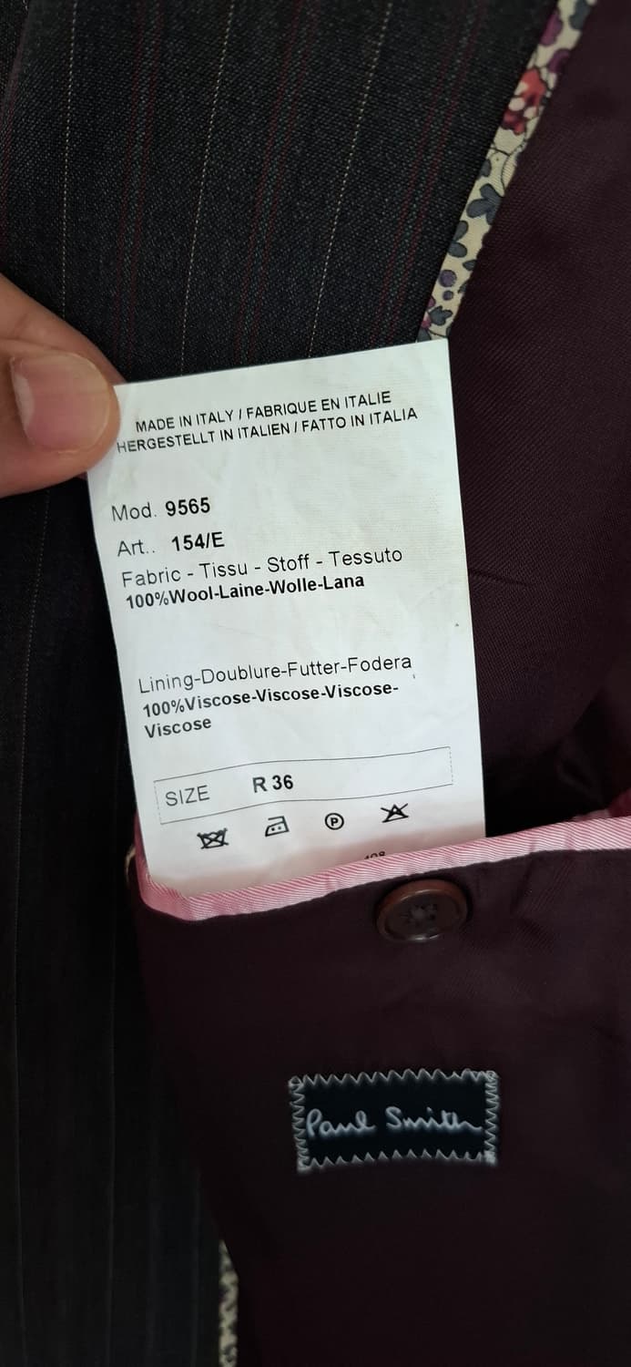 거의 새옷 이태리제 폴 스미스 정장 R36 상품이미지5