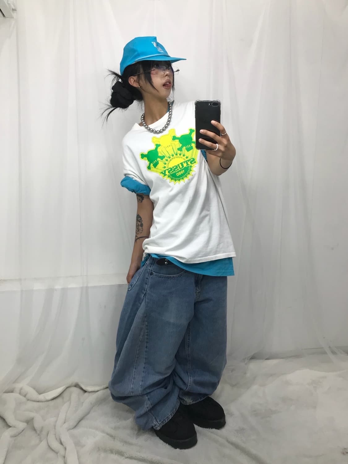 < Stussy Skull !!!!! T-shirt > 상품이미지2