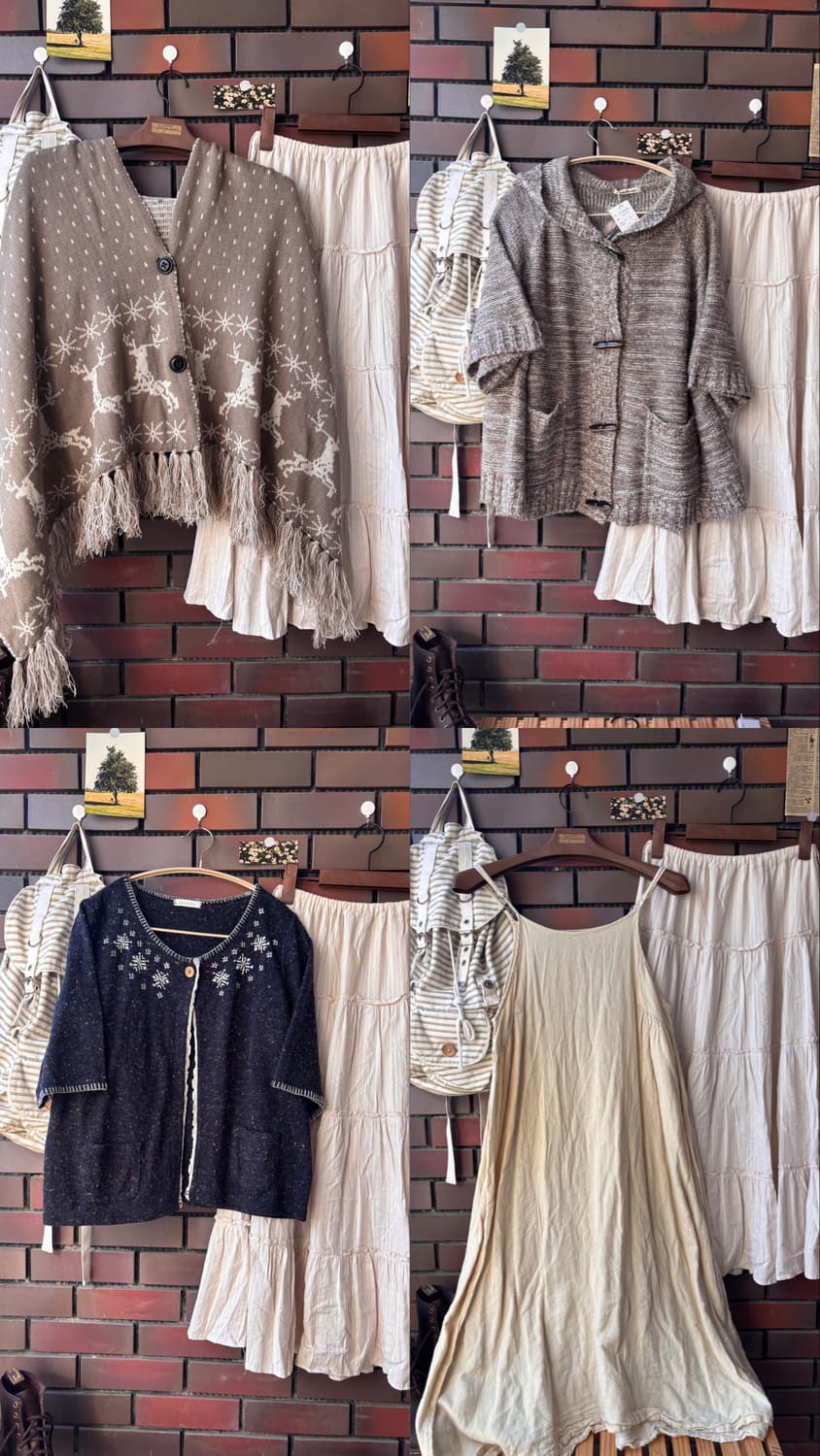 빈티지 모리걸 의류 모음 바선생 블라우스 스커트 코지모리 하구미 케이프 상품이미지2