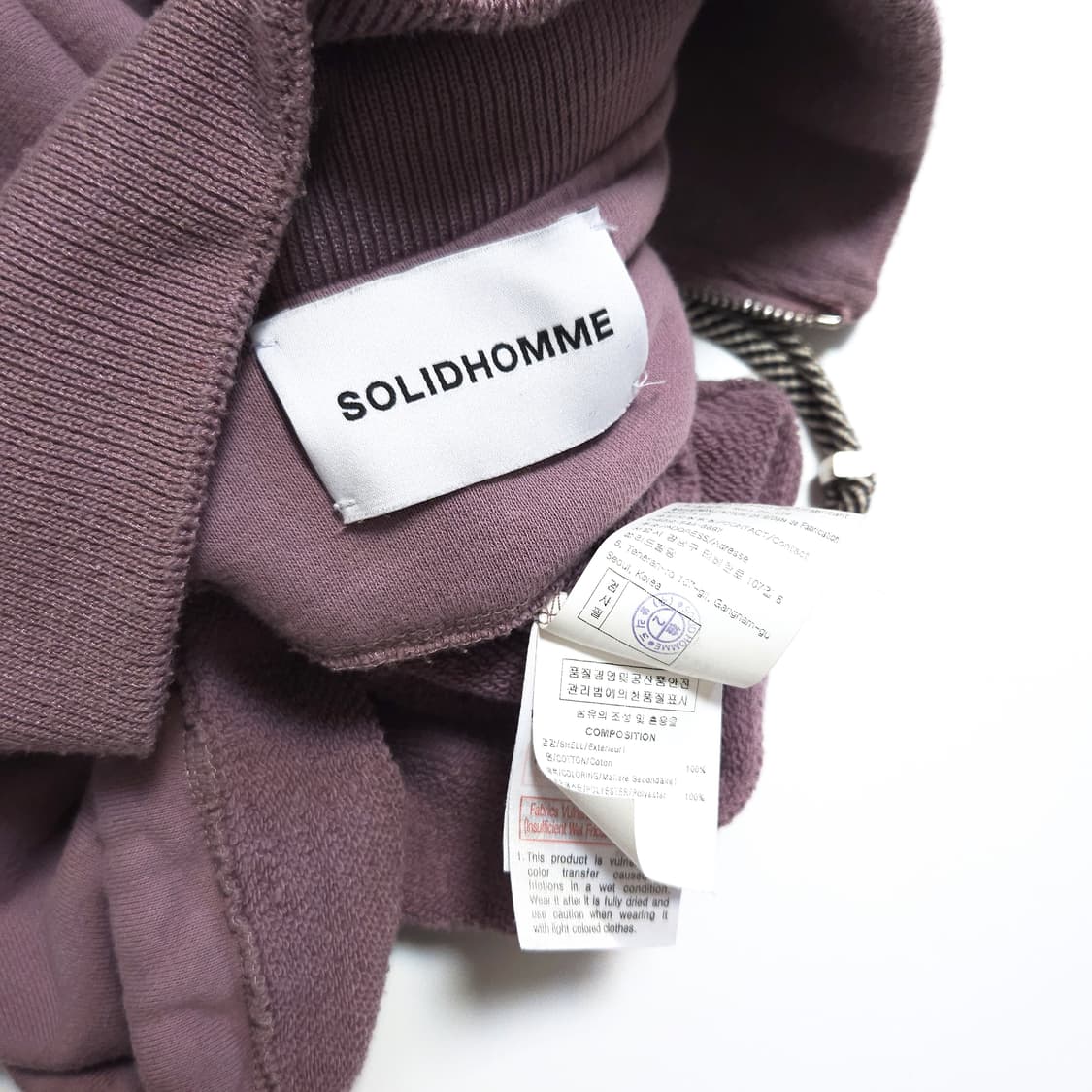 솔리드옴므 퍼스트컨택트 하프집업 맨투맨 상품이미지7